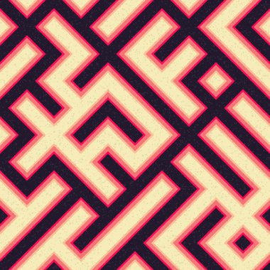 Soyut Geometrik Desen üretken hesaplama sanatı çizimi