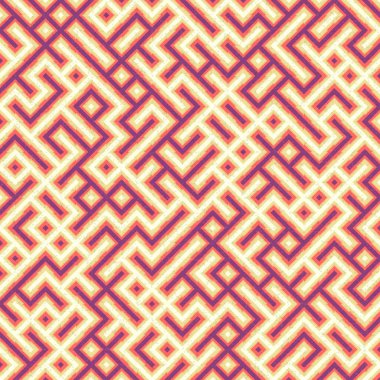 Soyut Geometrik Desen üretken hesaplama sanatı çizimi