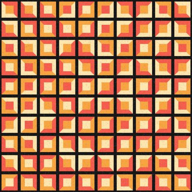 Soyut Geometrik Desen üretken hesaplama sanatı çizimi
