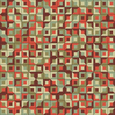 Soyut Geometrik Desen üretken hesaplama sanatı çizimi