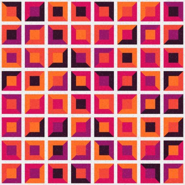 Soyut Geometrik Desen üretken hesaplama sanatı çizimi