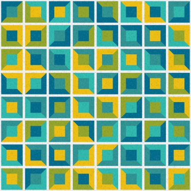 Soyut Geometrik Desen üretken hesaplama sanatı çizimi