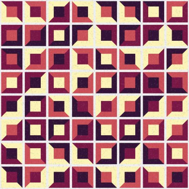 Soyut Geometrik Desen üretken hesaplama sanatı çizimi