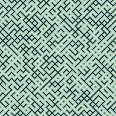 Soyut Geometrik Desen üretken hesaplama sanatı çizimi