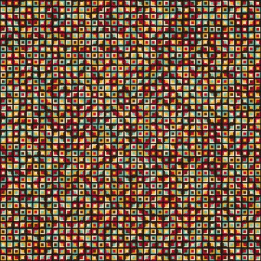 Soyut Geometrik Desen üretken hesaplama sanatı çizimi