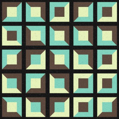 Soyut Geometrik Desen üretken hesaplama sanatı çizimi