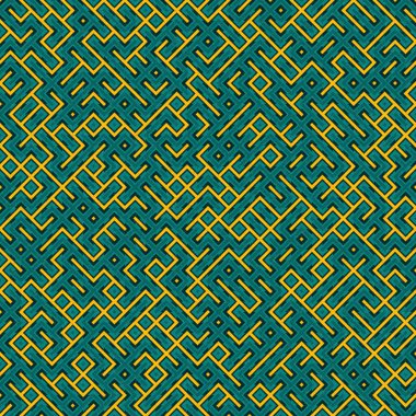 Soyut Geometrik Desen üretken hesaplama sanatı çizimi