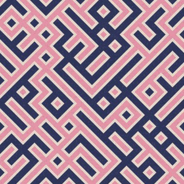 Soyut Geometrik Desen üretken hesaplama sanatı çizimi, labirent taklidi