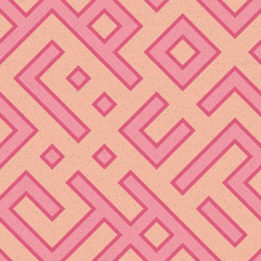 Soyut Geometrik Desen üretken hesaplama sanatı çizimi, labirent taklidi