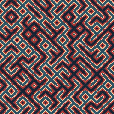Soyut Geometrik Desen üretken hesaplama sanatı çizimi