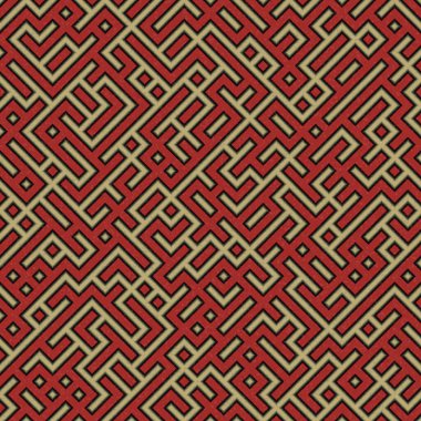 Soyut Geometrik Desen üretken hesaplama sanatı çizimi, labirent taklidi