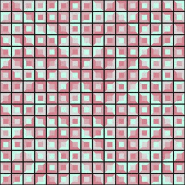 Soyut Geometrik Desen üretken hesaplama sanatı çizimi