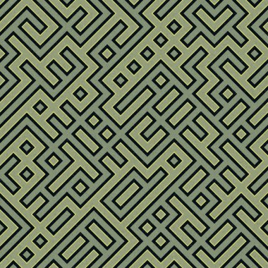 Soyut Geometrik Desen üretken hesaplama sanatı çizimi, labirent taklidi