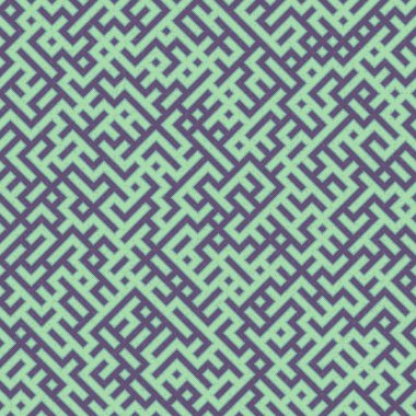Soyut Geometrik Desen üretken hesaplama sanatı çizimi, labirent taklidi