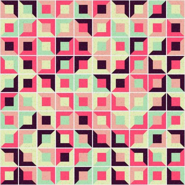 Soyut Geometrik Desen üretken hesaplama sanatı çizimi