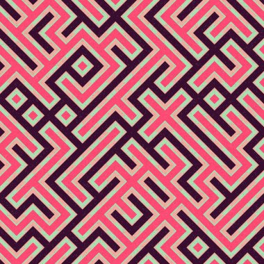 Soyut Geometrik Desen üretken hesaplama sanatı çizimi