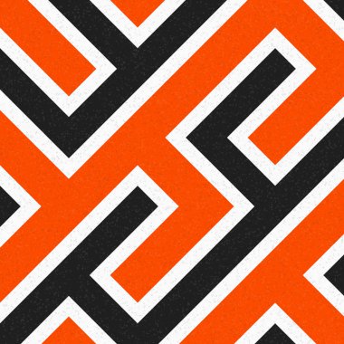 Soyut Geometrik Desen üretken hesaplama sanatı çizimi, labirent taklidi