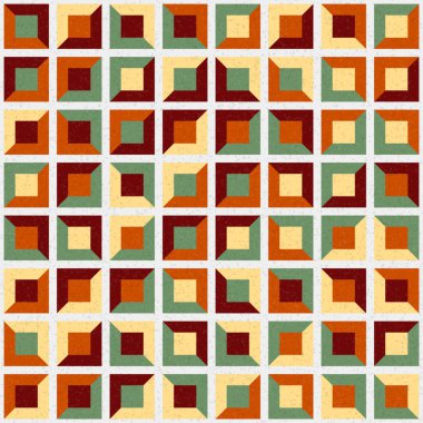 Soyut Geometrik Desen üretken hesaplama sanatı çizimi