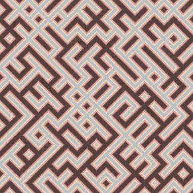 Soyut Geometrik Desen üretken hesaplama sanatı çizimi, labirent taklidi