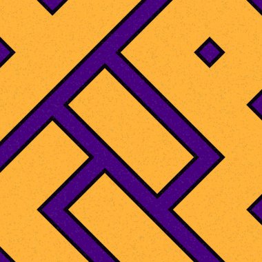 Soyut Geometrik Desen üretken hesaplama sanatı çizimi, labirent taklidi