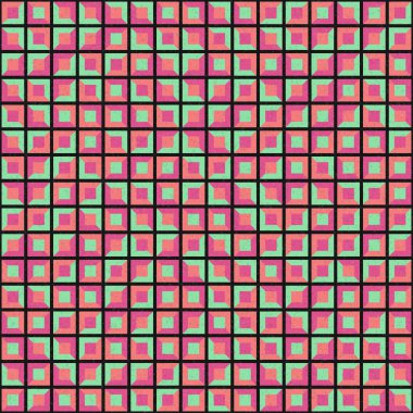 Soyut Geometrik Desen üretken hesaplama sanatı çizimi