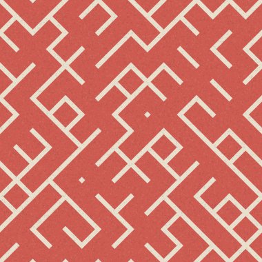 Soyut Geometrik Desen üretken hesaplama sanatı çizimi, labirent taklidi