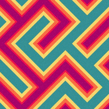 Soyut Geometrik Desen üretken hesaplama sanatı çizimi, labirent taklidi