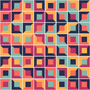 Soyut Geometrik Desen üretken hesaplama sanatı çizimi