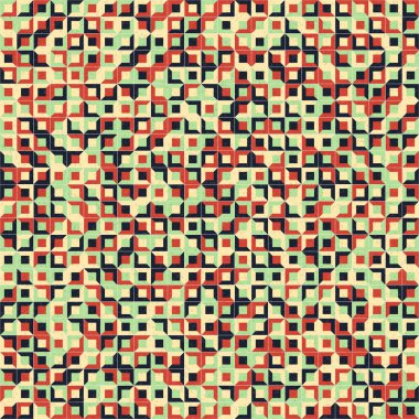 Soyut Geometrik Desen üretken hesaplama sanatı çizimi