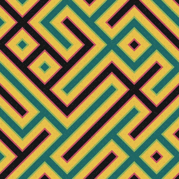 Soyut Geometrik Desen üretken hesaplama sanatı çizimi, labirent taklidi