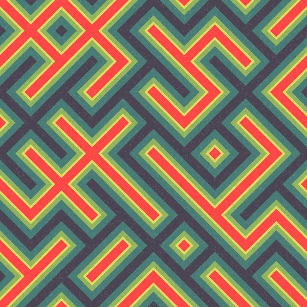 Abstract Geometric Pattern Generative Computational Art Illustration Λαβύρινθος — Διανυσματικό Αρχείο