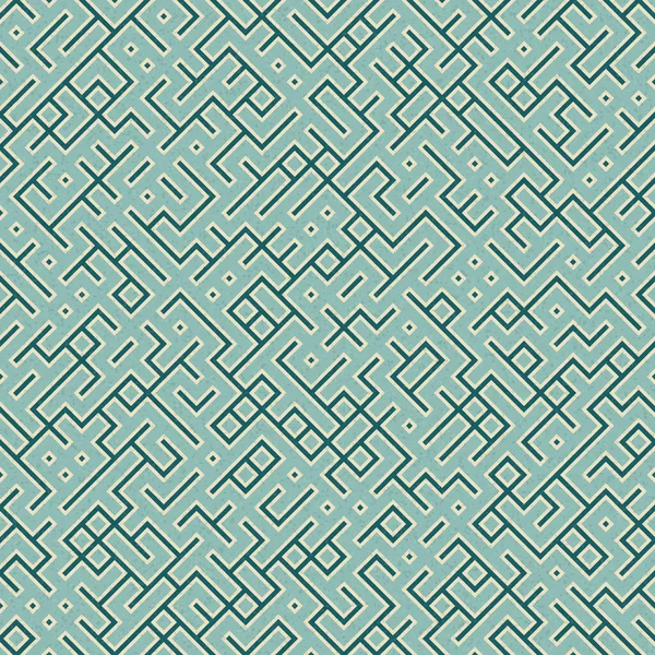 Abstract Geometrische Patroon Generatieve Computationele Kunst Illustratie Labyrint Imitatie — Stockvector