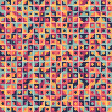 Soyut Geometrik Desen üretken hesaplama sanatı çizimi