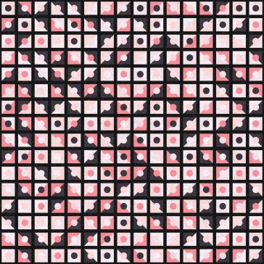 Soyut Geometrik Desen üretken hesaplama sanatı çizimi