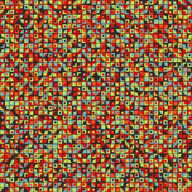 Soyut Geometrik Desen üretken hesaplama sanatı çizimi