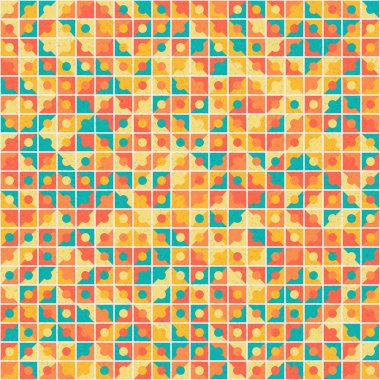 Soyut Geometrik Desen üretken hesaplama sanatı çizimi