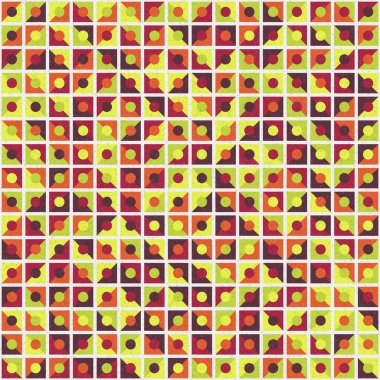 Soyut Geometrik Desen üretken hesaplama sanatı çizimi