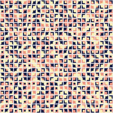 Soyut Geometrik Desen üretken hesaplama sanatı çizimi