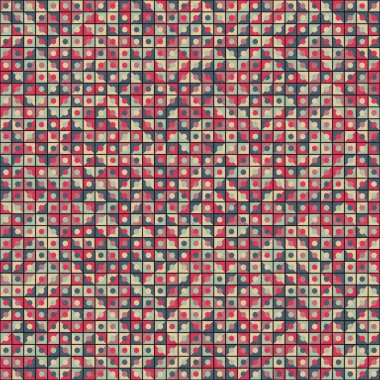 Soyut Geometrik Desen üretken hesaplama sanatı çizimi