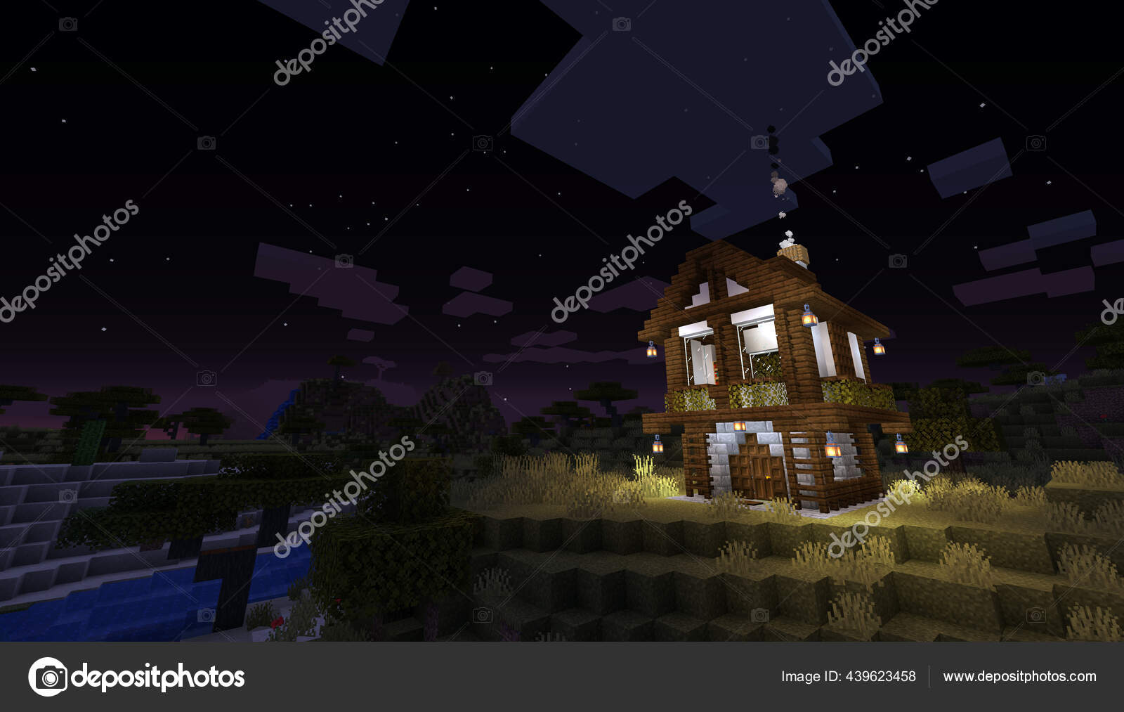 Minecraft Game Janeiro 2020 Amostra Simplesmente Casa Madeira Minecraft  Jogo — Fotografia de Stock Editorial © Yuriy_Vlasenko #446239550