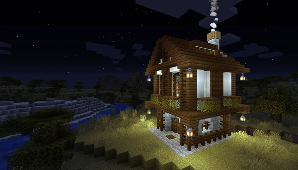 Minecraft Game January 2020 Sample Simply Wooden House Minecraft Game –  Stock Editorial Photo © Yuriy_Vlasenko #446239548