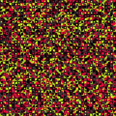 Soyut Geometrik Desen üretken hesaplama sanatı çizimi