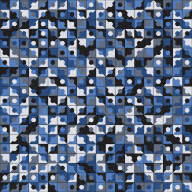 Soyut Geometrik Desen üretken hesaplama sanatı çizimi