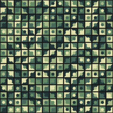 Soyut Geometrik Desen üretken hesaplama sanatı çizimi