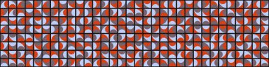 Soyut Geometrik Desen üretken hesaplama sanatı çizimi