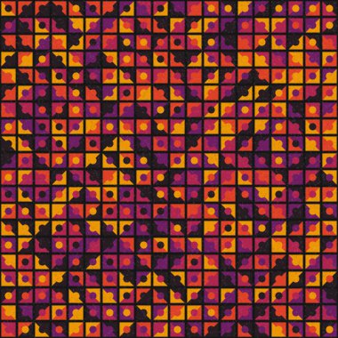Soyut Geometrik Desen üretken hesaplama sanatı çizimi