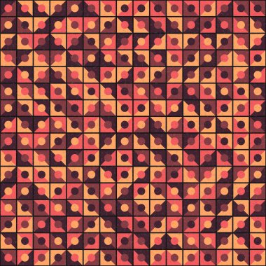 Soyut Geometrik Desen üretken hesaplama sanatı çizimi