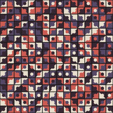 Soyut Geometrik Desen üretken hesaplama sanatı çizimi