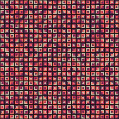 Soyut Geometrik Desen üretken hesaplama sanatı çizimi