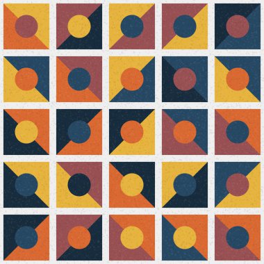 Soyut Geometrik Desen üretken hesaplama sanatı çizimi